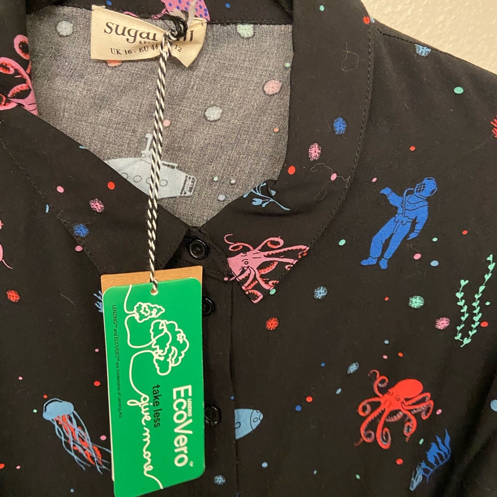ModCloth/Sugarhill Brighton Deep Sea Exploration Dress - Picture 5 of 5